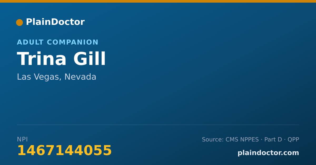 Shareable card for Trina Gill - Adult Companion, Las Vegas, NV