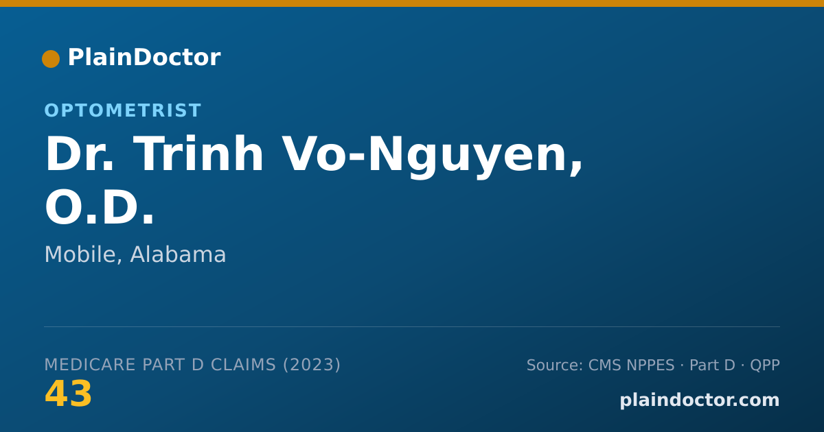 Shareable card for Trinh Vo-Nguyen, O.D. - Optometrist, Mobile, AL