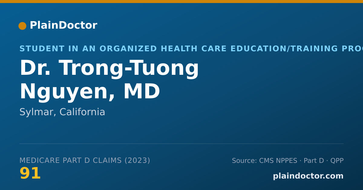 Shareable card for Trong-Tuong Nguyen, MD - Student in an Organized Health Care Education/Training Program, Sylmar, CA