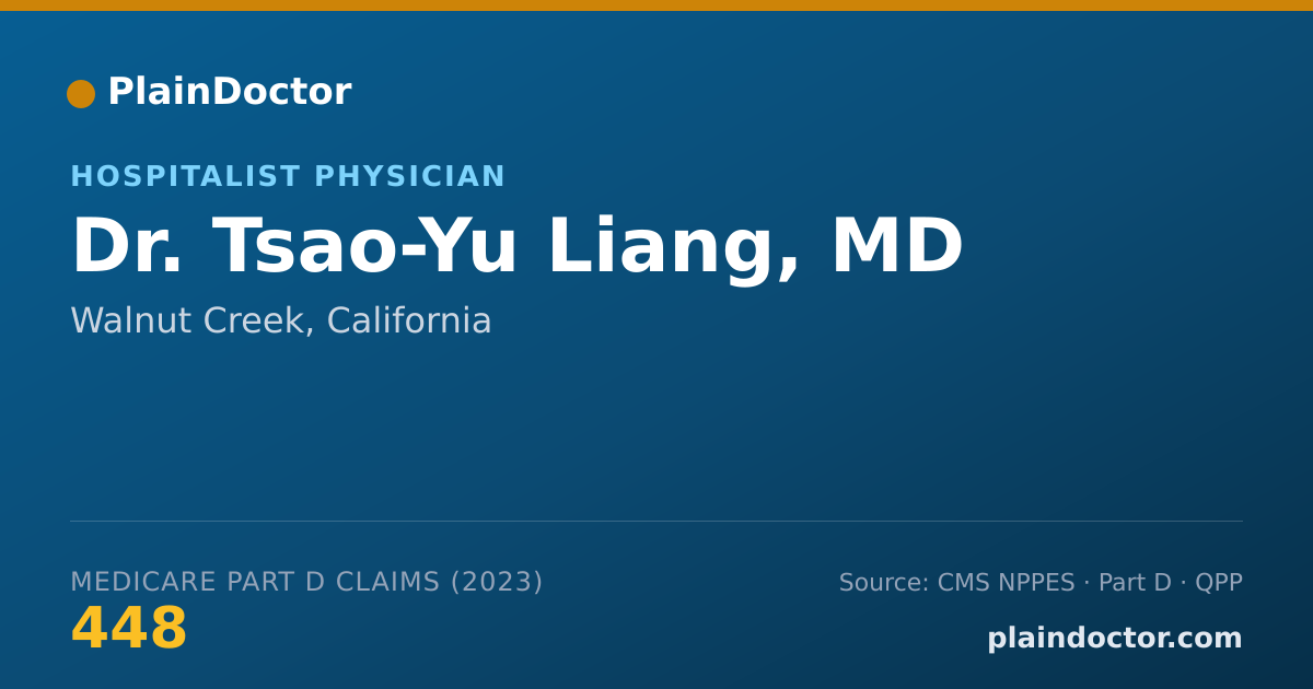 Shareable card for Tsao-Yu Liang, MD - Hospitalist Physician, Walnut Creek, CA