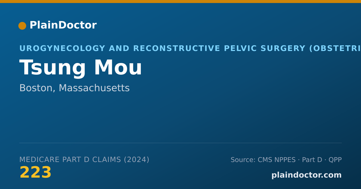 Shareable card for Tsung Mou - Urogynecology and Reconstructive Pelvic Surgery (Obstetrics & Gynecology) Physician, Boston, MA