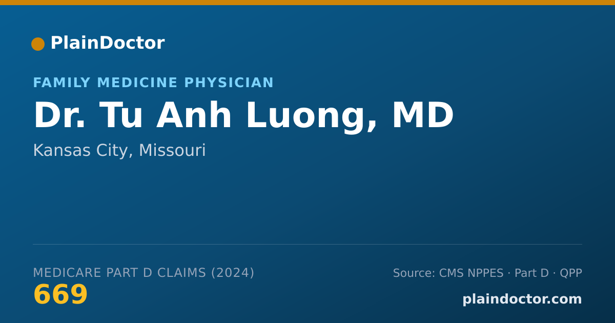 Shareable card for Tu Anh Luong, MD - Family Medicine Physician, Kansas City, MO