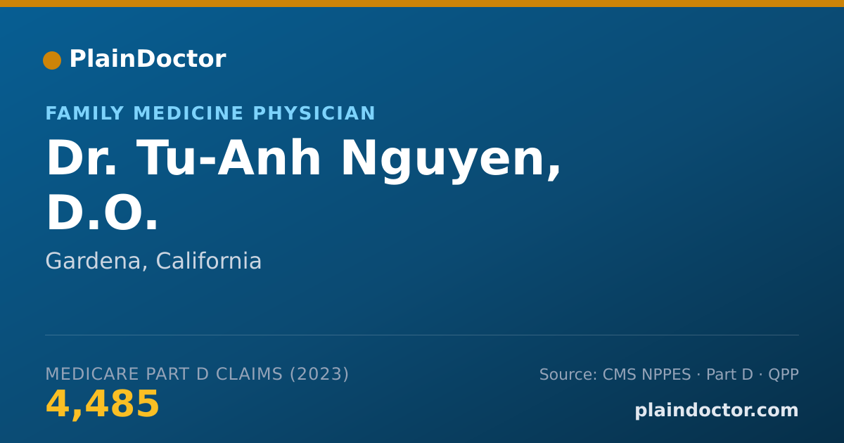 Shareable card for Tu-Anh Nguyen, D.O. - Family Medicine Physician, Gardena, CA