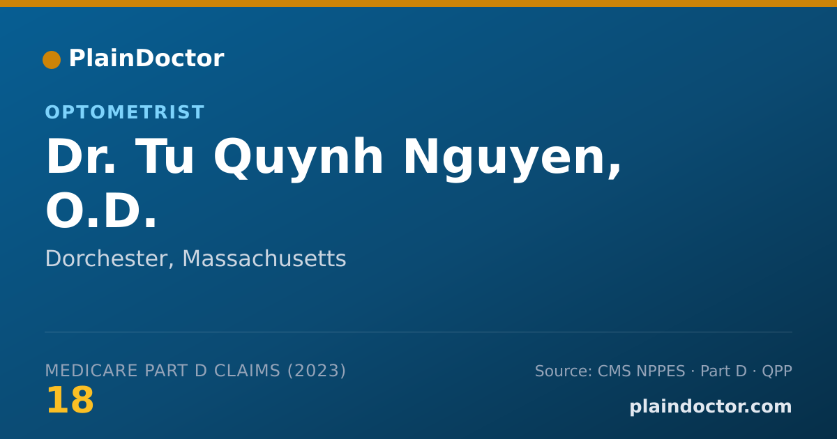 Shareable card for Tu Quynh Nguyen, O.D. - Optometrist, Dorchester, MA