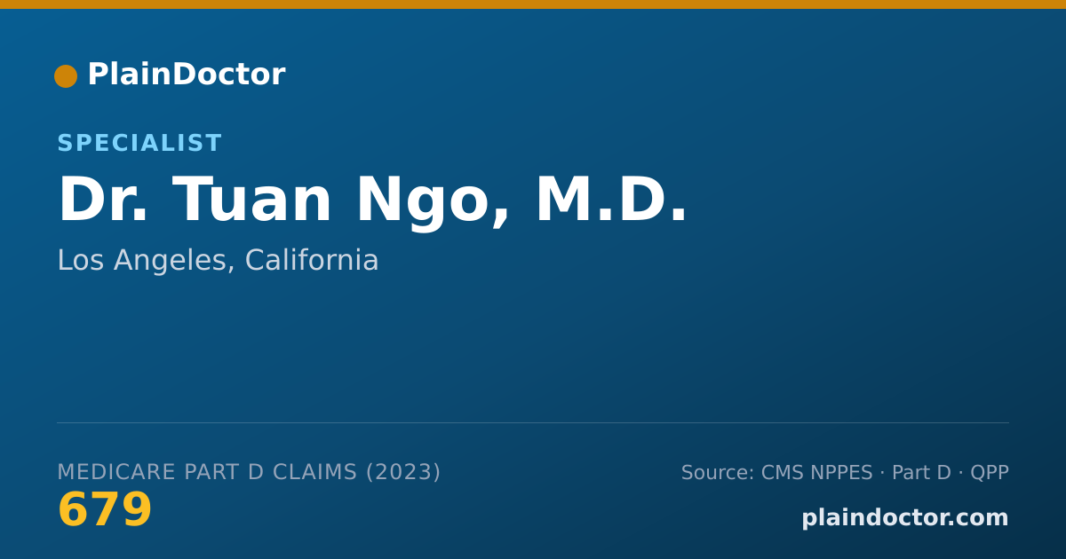 Shareable card for Tuan Ngo, M.D. - Specialist, Los Angeles, CA