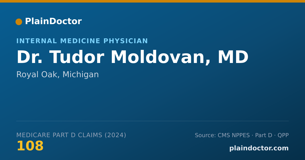 Shareable card for Tudor Moldovan, MD - Critical Care Medicine (Internal Medicine) Physician, Royal Oak, MI