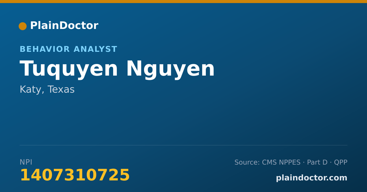Shareable card for Tuquyen Nguyen - Behavior Analyst, Katy, TX