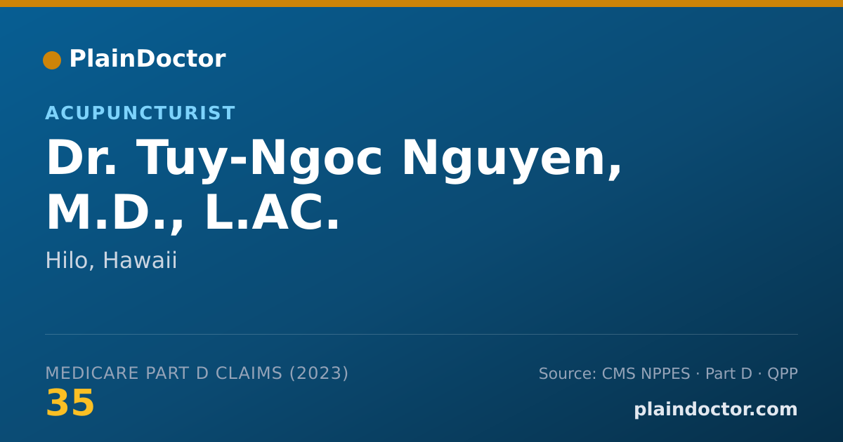 Shareable card for Tuy-Ngoc Nguyen, M.D., L.AC. - Acupuncturist, Hilo, HI
