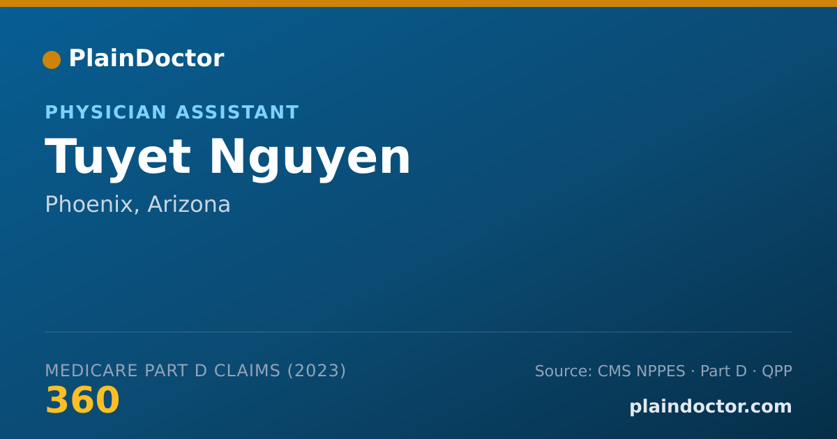 Shareable card for Tuyet Nguyen - Physician Assistant, Phoenix, AZ