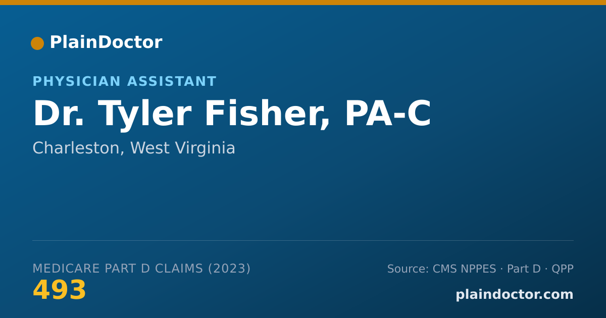 Shareable card for Tyler Fisher, PA-C - Physician Assistant, Charleston, WV