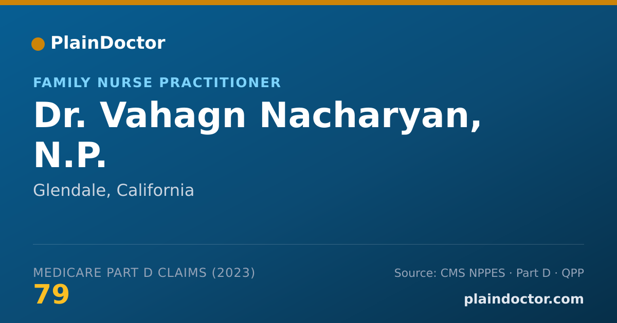 Shareable card for Vahagn Nacharyan, N.P. - Family Nurse Practitioner, Glendale, CA
