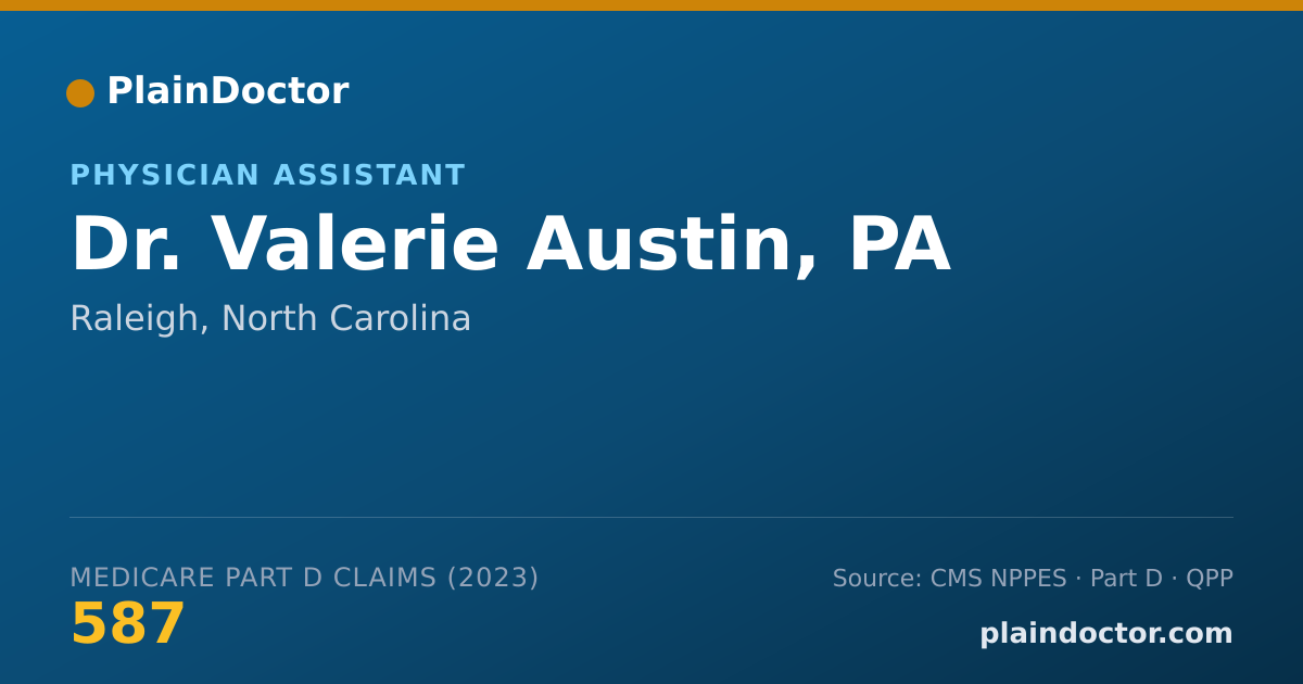 Shareable card for Valerie Austin, PA - Physician Assistant, Raleigh, NC