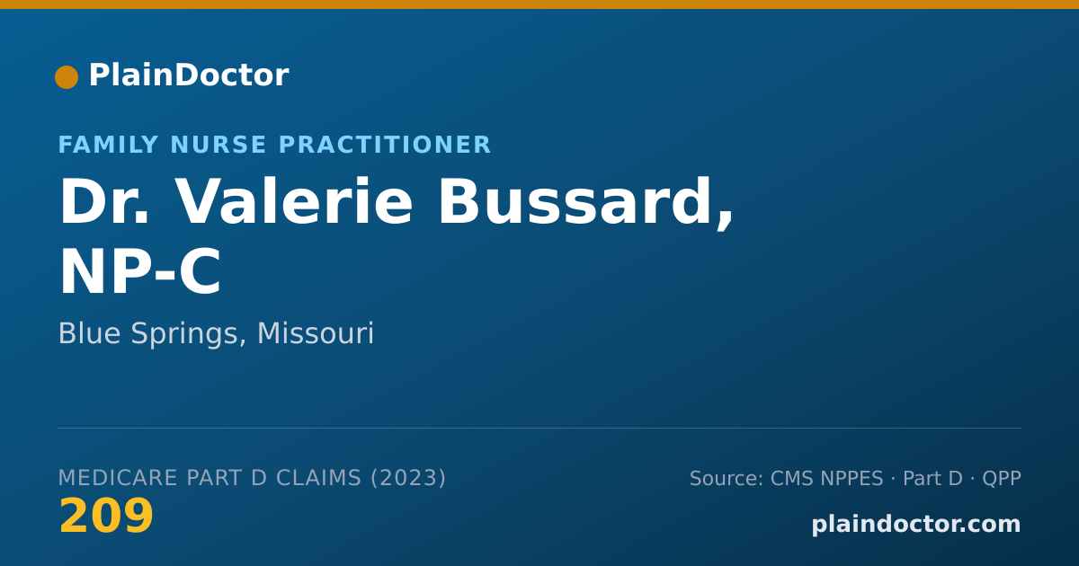 Shareable card for Valerie Bussard, NP-C - Family Nurse Practitioner, Blue Springs, MO