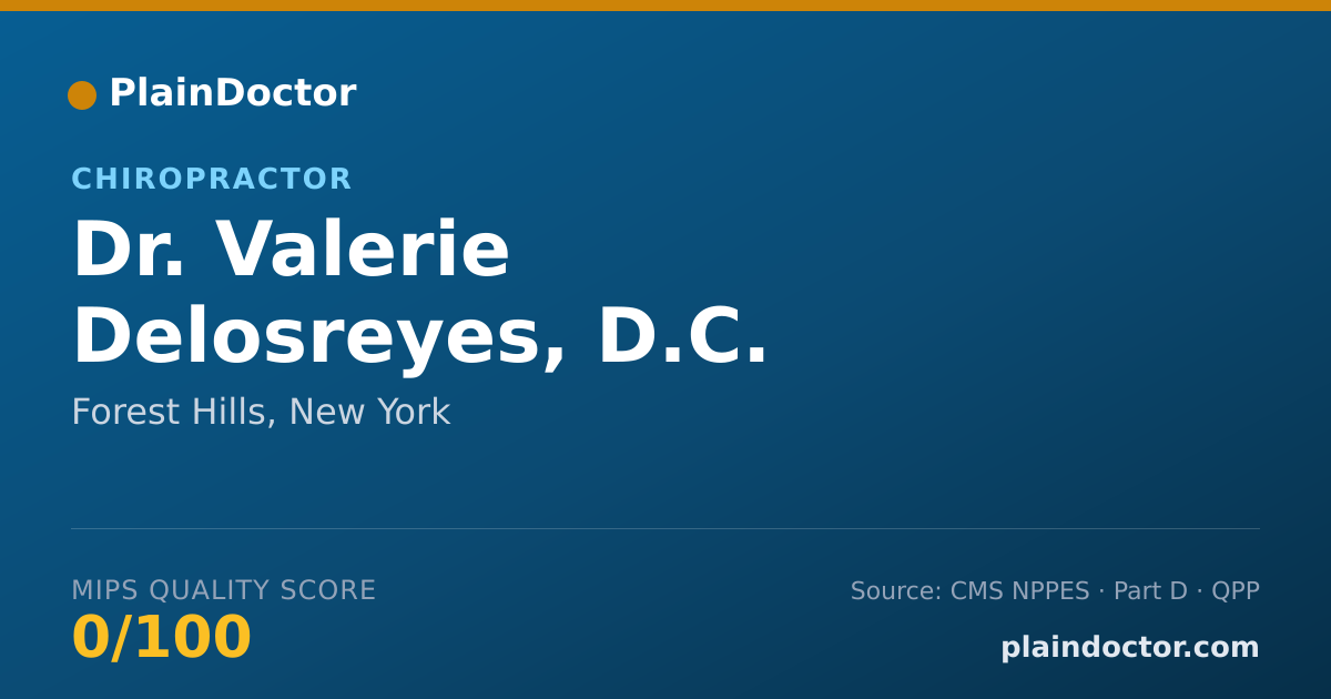 Shareable card for Valerie Delosreyes, D.C. - Chiropractor, Forest Hills, NY