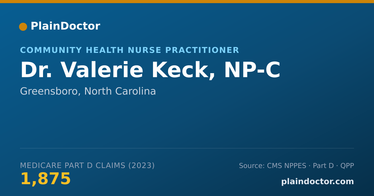 Shareable card for Valerie Keck, NP-C - Community Health Nurse Practitioner, Greensboro, NC