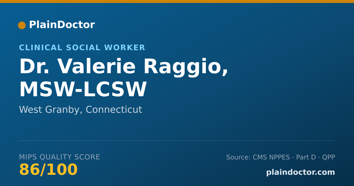 Shareable card for Valerie Raggio, MSW-LCSW - Clinical Social Worker, West Granby, CT
