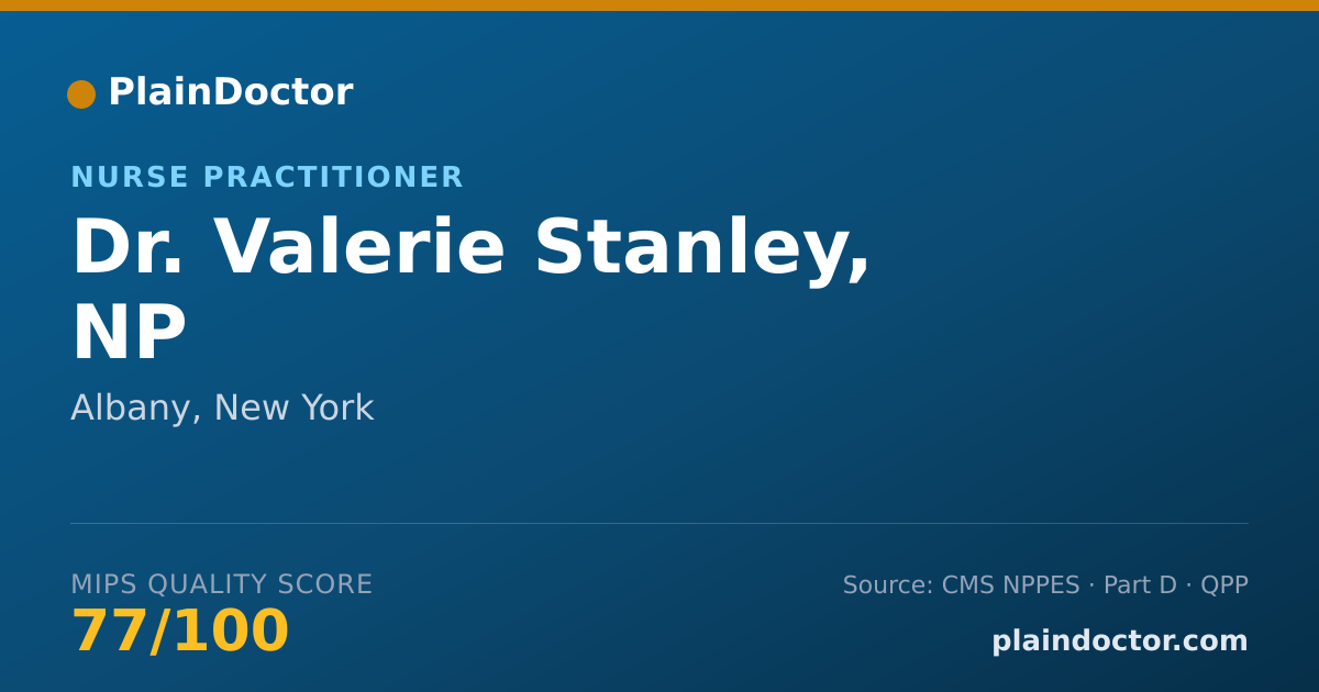 Shareable card for Valerie Stanley, NP - Nurse Practitioner, Albany, NY