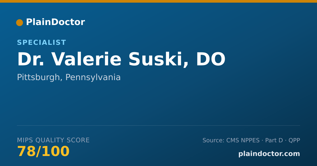 Shareable card for Valerie Suski, DO - Specialist, Pittsburgh, PA