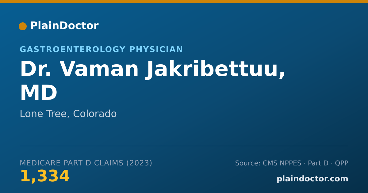 Shareable card for Vaman Jakribettuu, MD - Gastroenterology Physician, Lone Tree, CO