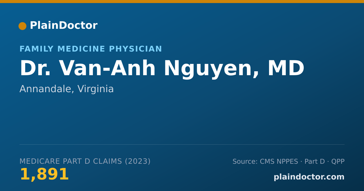 Shareable card for Van-Anh Nguyen, MD - Family Medicine Physician, Annandale, VA