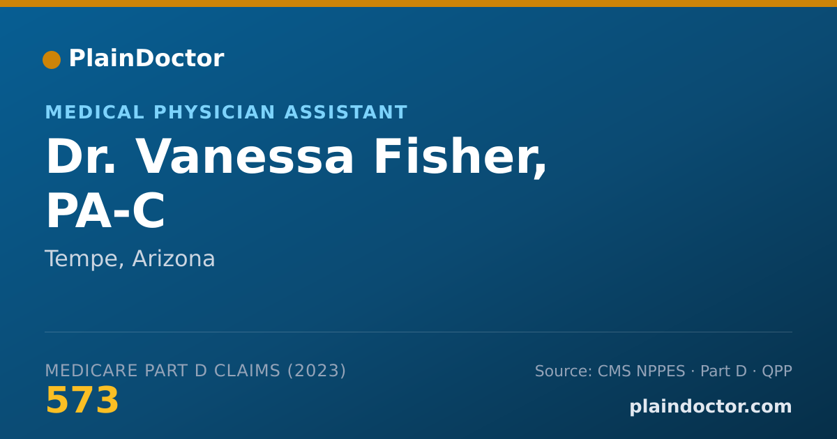 Shareable card for Vanessa Fisher, PA-C - Medical Physician Assistant, Tempe, AZ