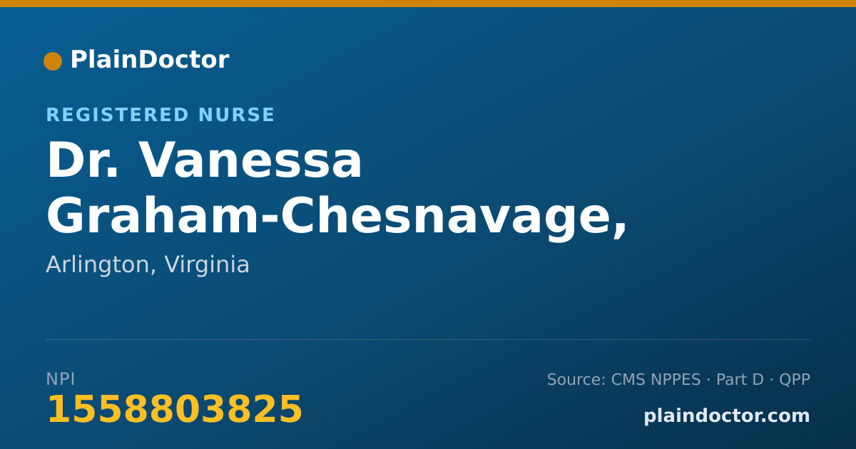 Shareable card for Vanessa Graham-Chesnavage, REGISTERED NURSE - Registered Nurse, Arlington, VA