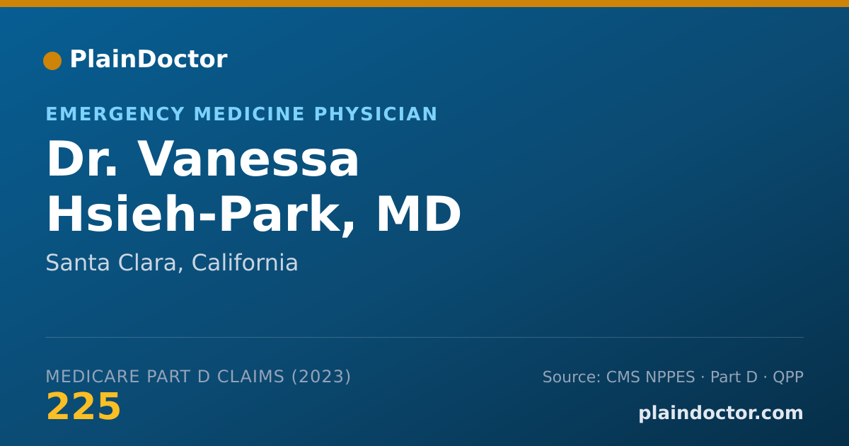 Shareable card for Vanessa Hsieh-Park, MD - Emergency Medicine Physician, Santa Clara, CA