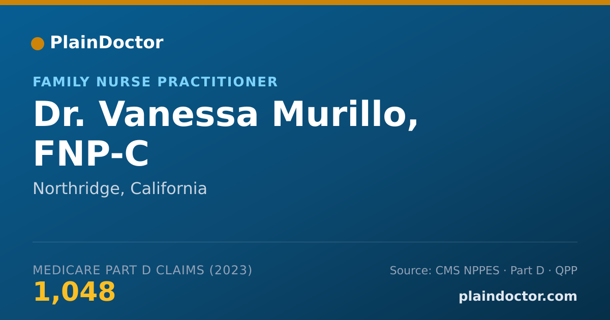 Shareable card for Vanessa Murillo, FNP-C - Family Nurse Practitioner, Northridge, CA