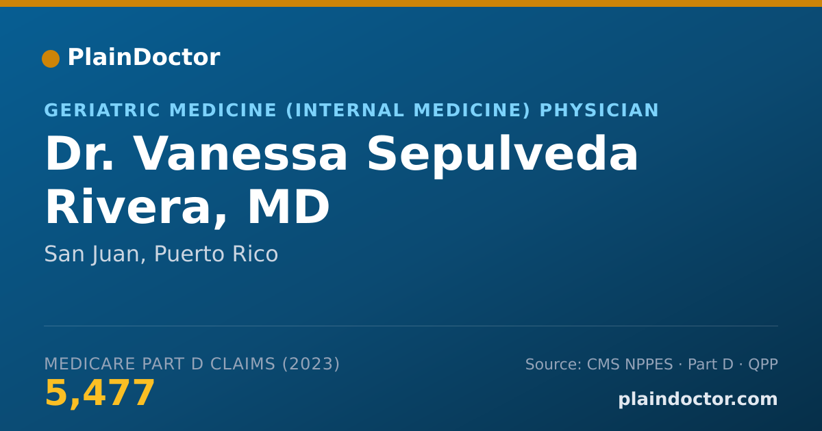 Shareable card for Vanessa Sepulveda Rivera, MD - Geriatric Medicine (Internal Medicine) Physician, San Juan, PR