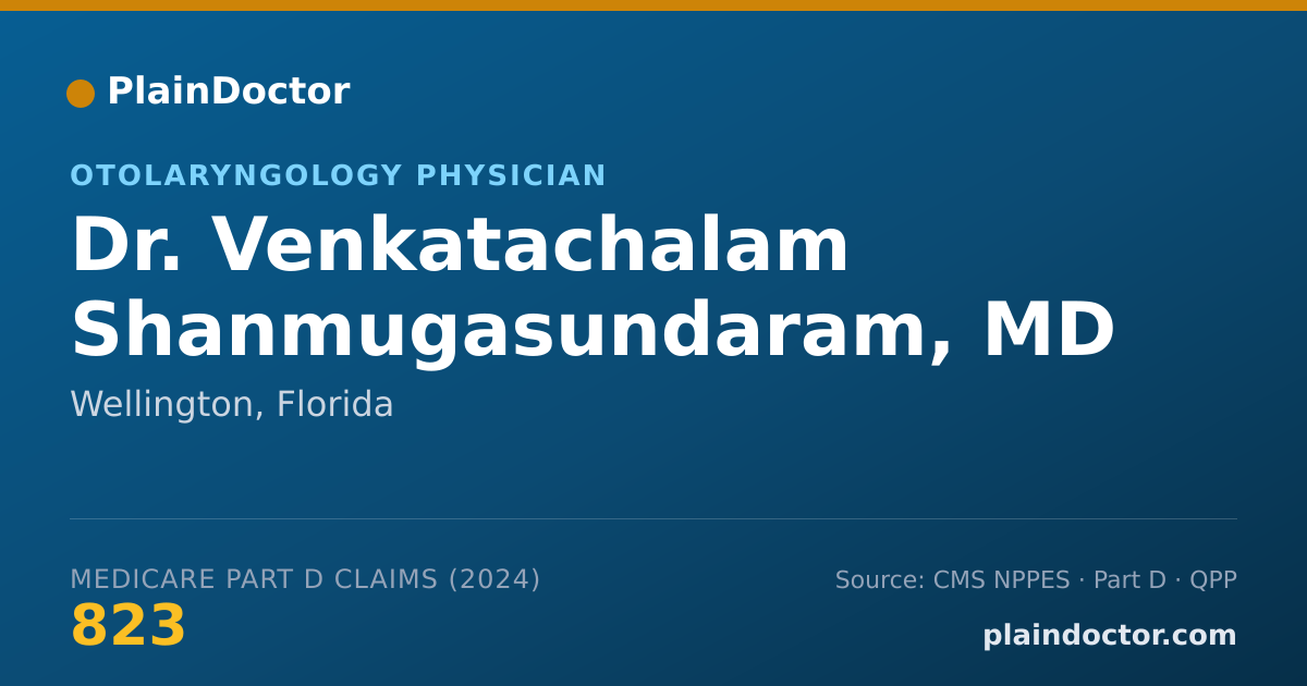 Shareable card for Venkatachalam Shanmugasundaram, MD - Otolaryngology Physician, Wellington, FL