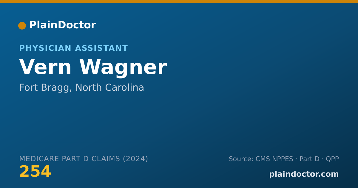 Shareable card for Vern Wagner - Physician Assistant, Fort Bragg, NC