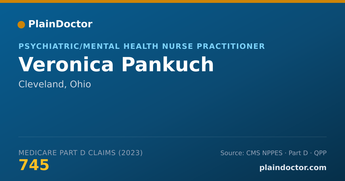 Shareable card for Veronica Pankuch - Psychiatric/Mental Health Nurse Practitioner, Cleveland, OH