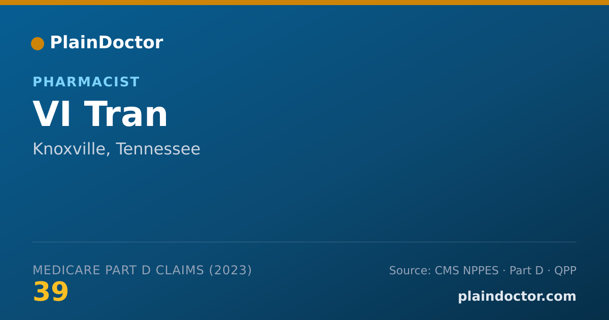 Shareable card for VI Tran - Pharmacist, Knoxville, TN