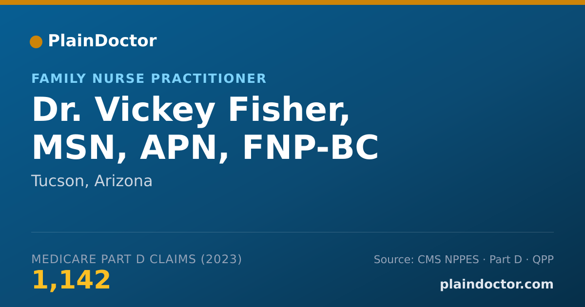 Shareable card for Vickey Fisher, MSN, APN, FNP-BC - Family Nurse Practitioner, Tucson, AZ