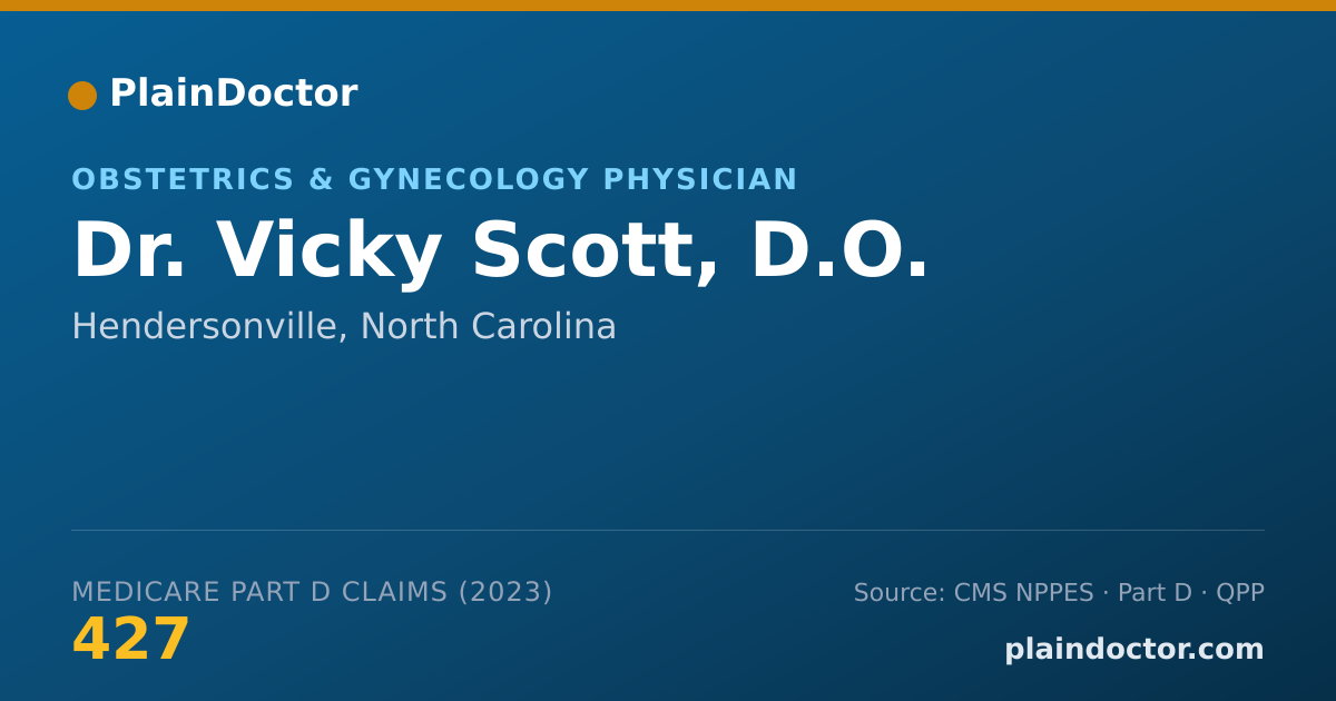 Shareable card for Vicky Scott, D.O. - Obstetrics & Gynecology Physician, Hendersonville, NC