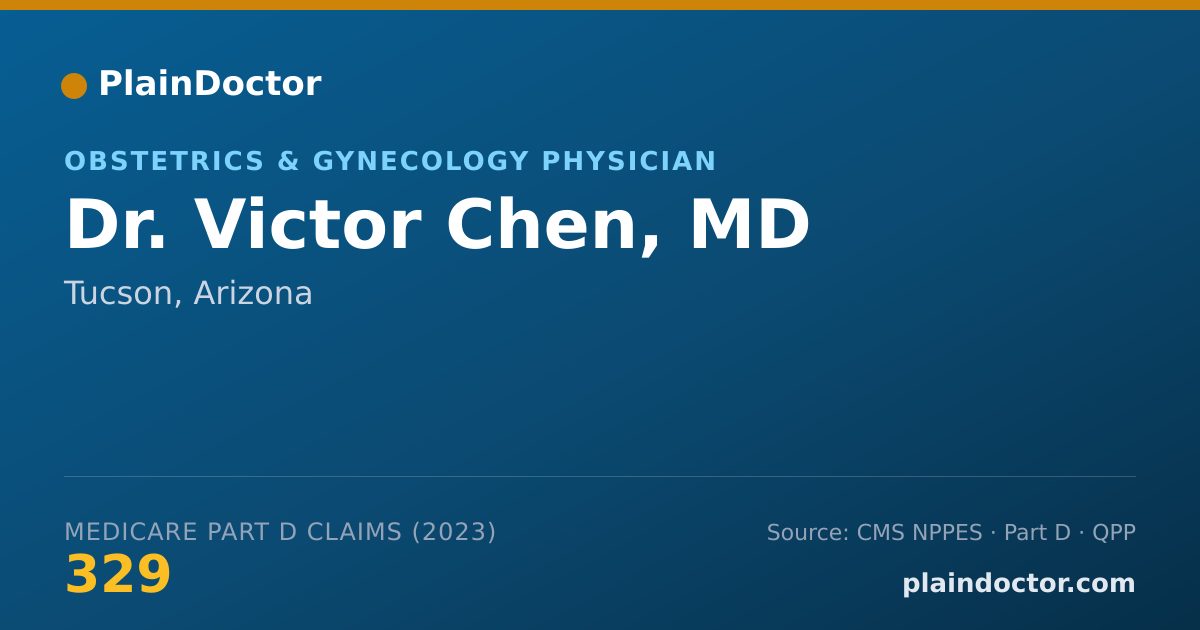 Shareable card for Victor Chen, MD - Obstetrics & Gynecology Physician, Tucson, AZ