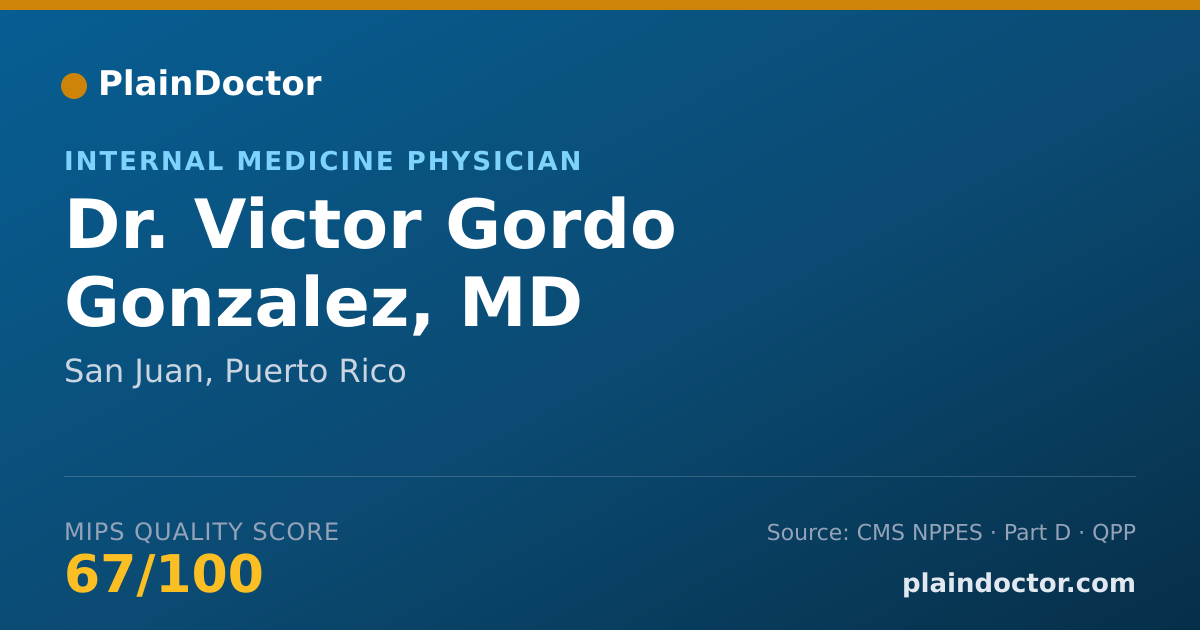 Shareable card for Victor Gordo Gonzalez, MD - Internal Medicine Physician, San Juan, PR