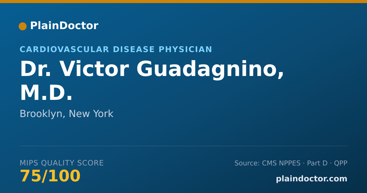 Shareable card for Victor Guadagnino, M.D. - Cardiovascular Disease Physician, Brooklyn, NY