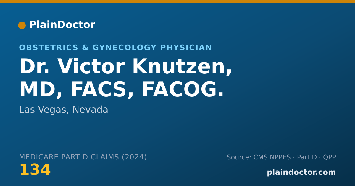 Shareable card for Victor Knutzen, MD, FACS, FACOG. - Obstetrics & Gynecology Physician, Las Vegas, NV