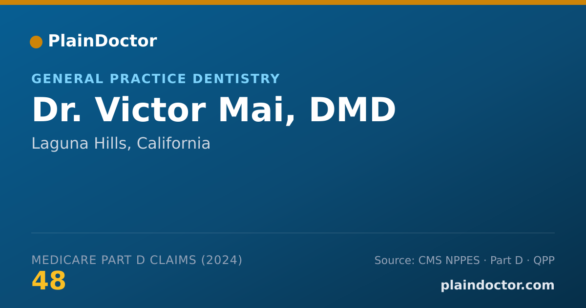 Shareable card for Victor Mai, DMD - General Practice Dentistry, Laguna Hills, CA