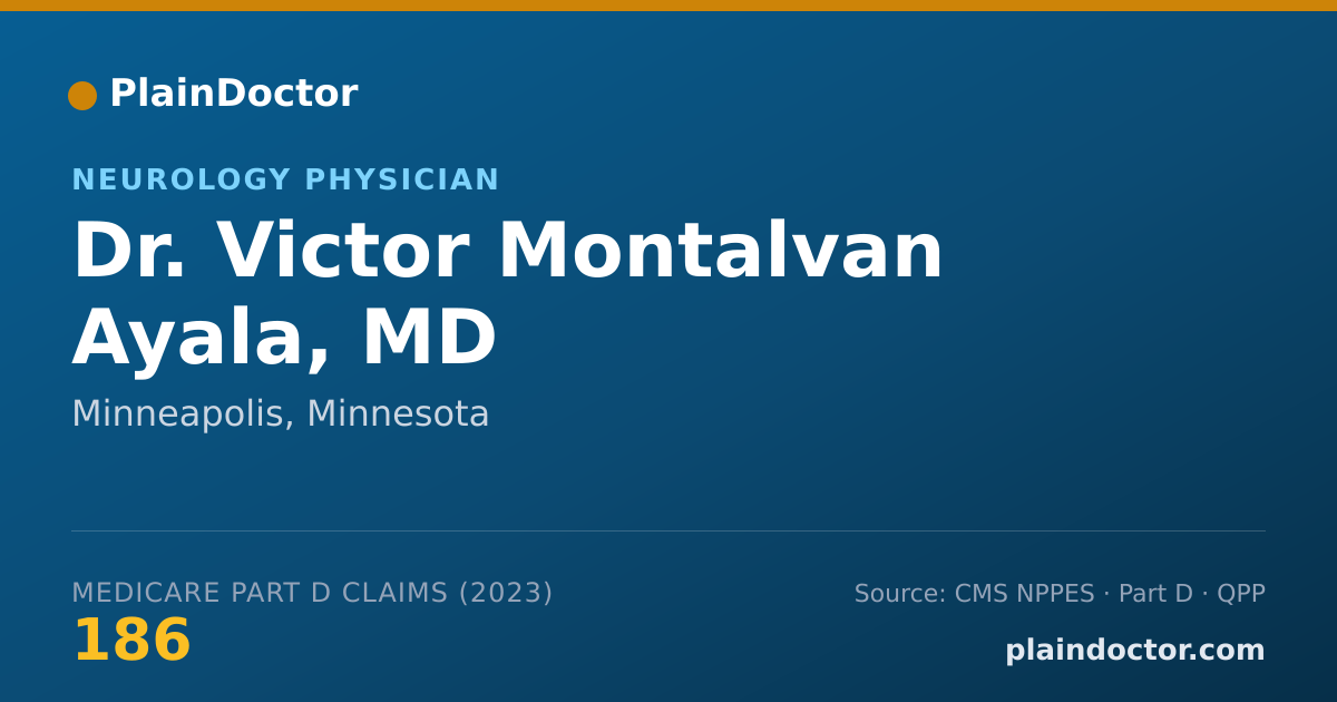 Shareable card for Victor Montalvan Ayala, MD - Neurology Physician, Minneapolis, MN