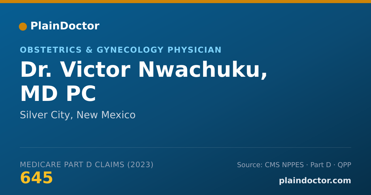 Shareable card for Victor Nwachuku, MD PC - Obstetrics & Gynecology Physician, Silver City, NM