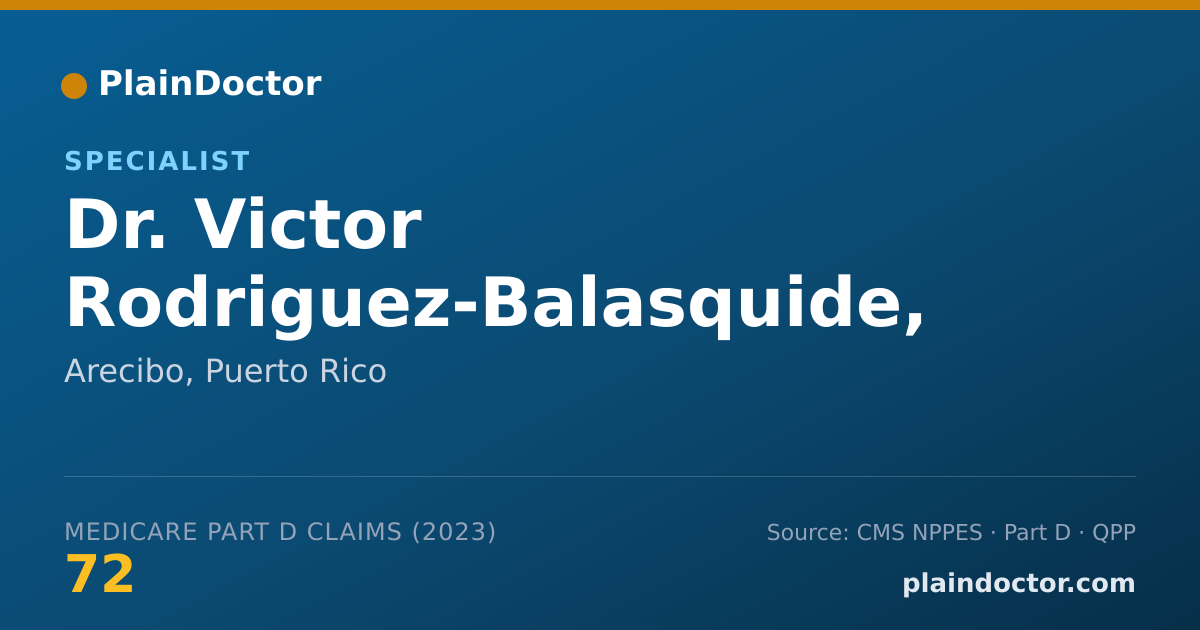Shareable card for Victor Rodriguez-Balasquide, MD - Specialist, Arecibo, PR