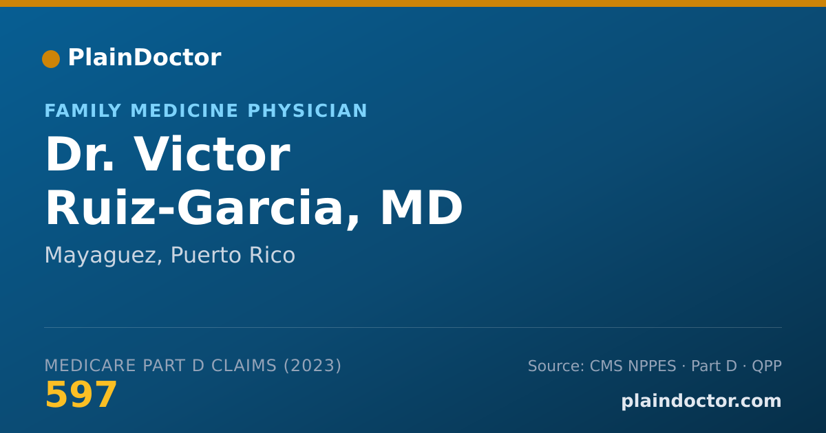 Shareable card for Victor Ruiz-Garcia, MD - Family Medicine Physician, Mayaguez, PR
