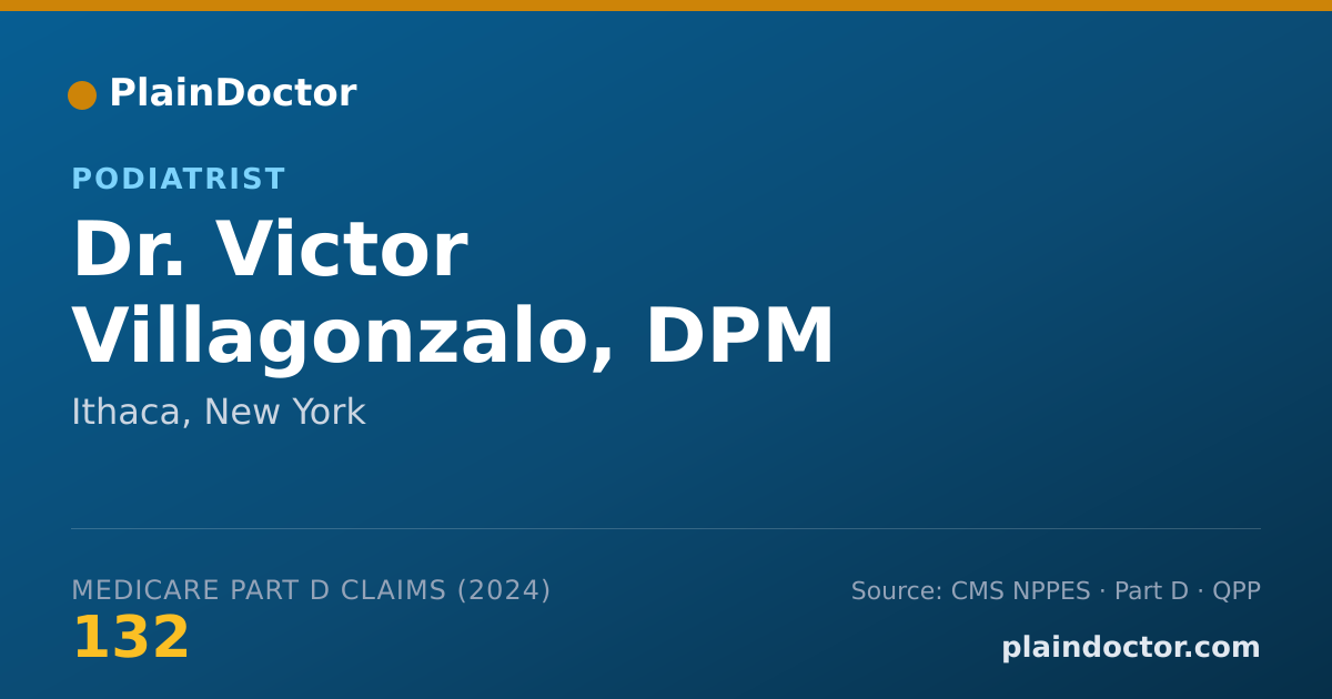 Shareable card for Victor Villagonzalo, DPM - Podiatrist, Ithaca, NY