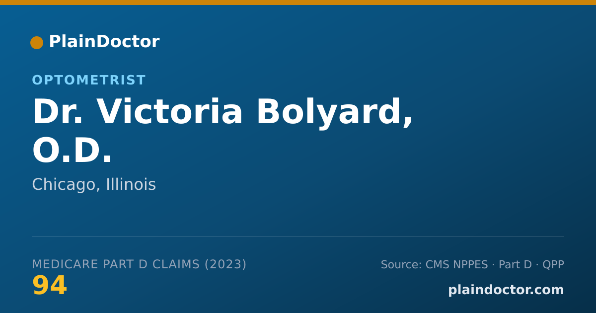 Shareable card for Victoria Bolyard, O.D. - Optometrist, Chicago, IL