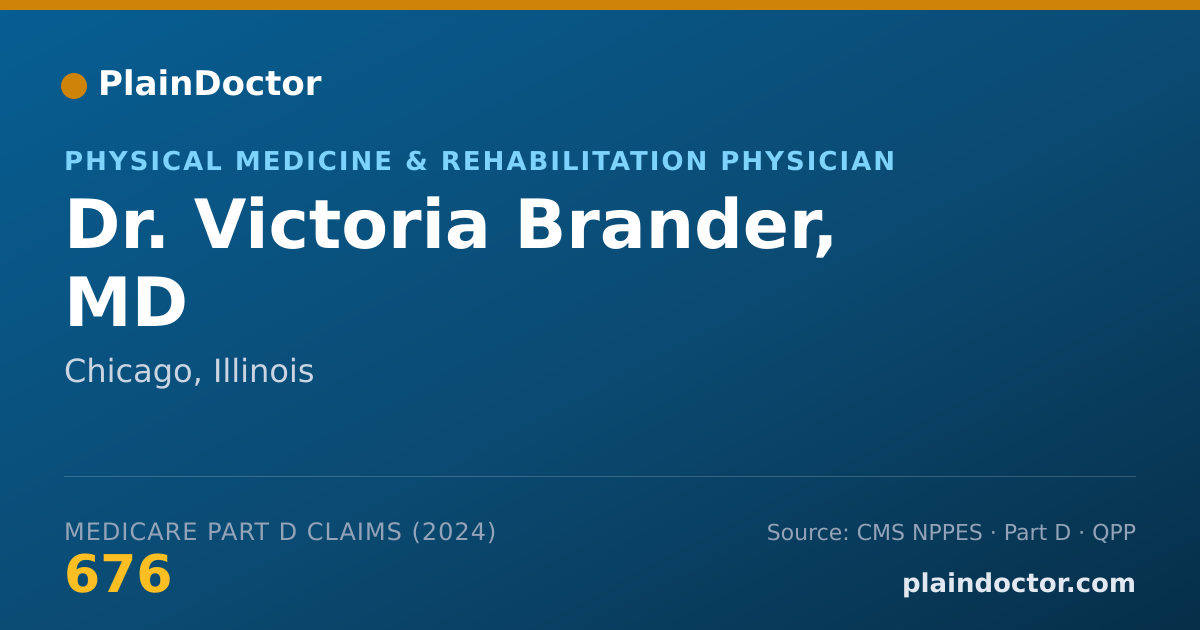 Shareable card for Victoria Brander, MD - Physical Medicine & Rehabilitation Physician, Chicago, IL