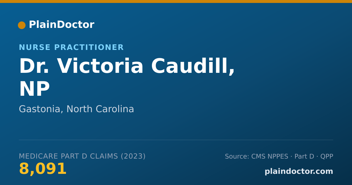 Shareable card for Victoria Caudill, NP - Nurse Practitioner, Gastonia, NC