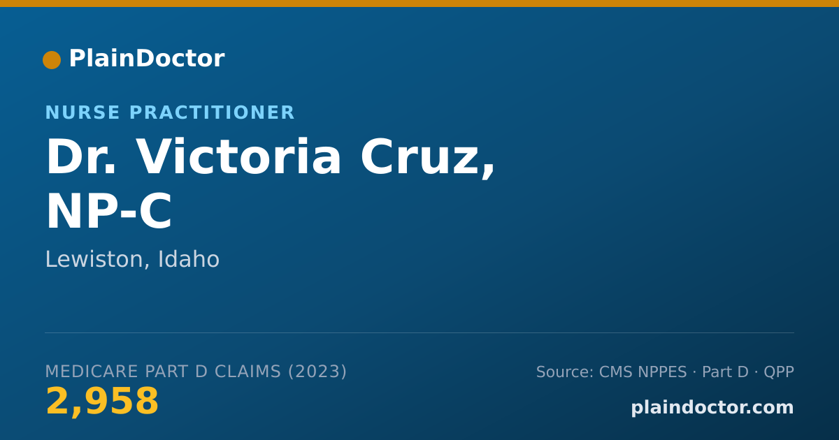 Shareable card for Victoria Cruz, NP-C - Nurse Practitioner, Lewiston, ID