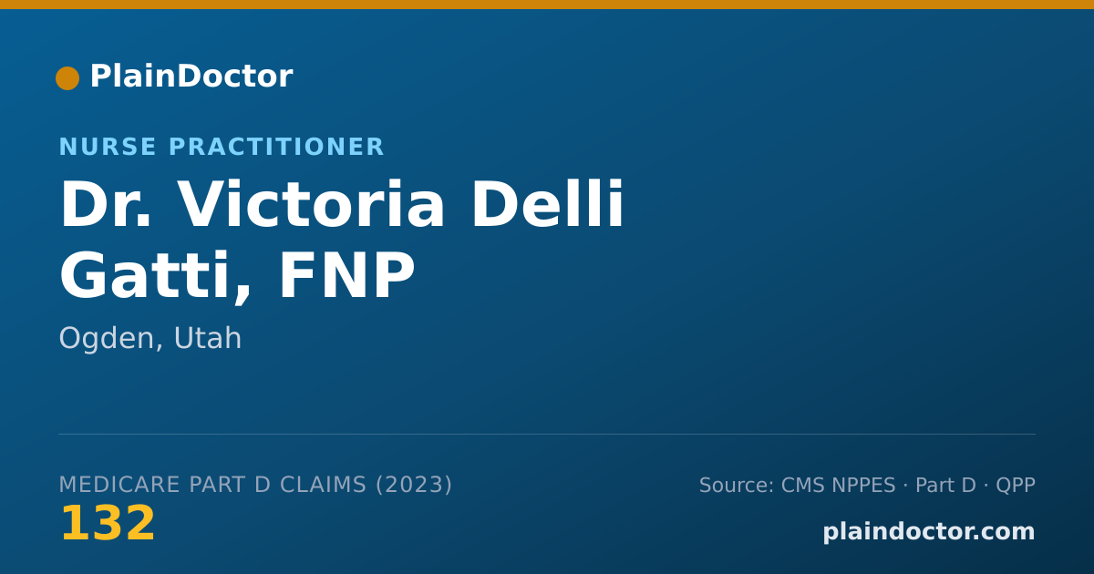 Shareable card for Victoria Delli Gatti, FNP - Nurse Practitioner, Ogden, UT